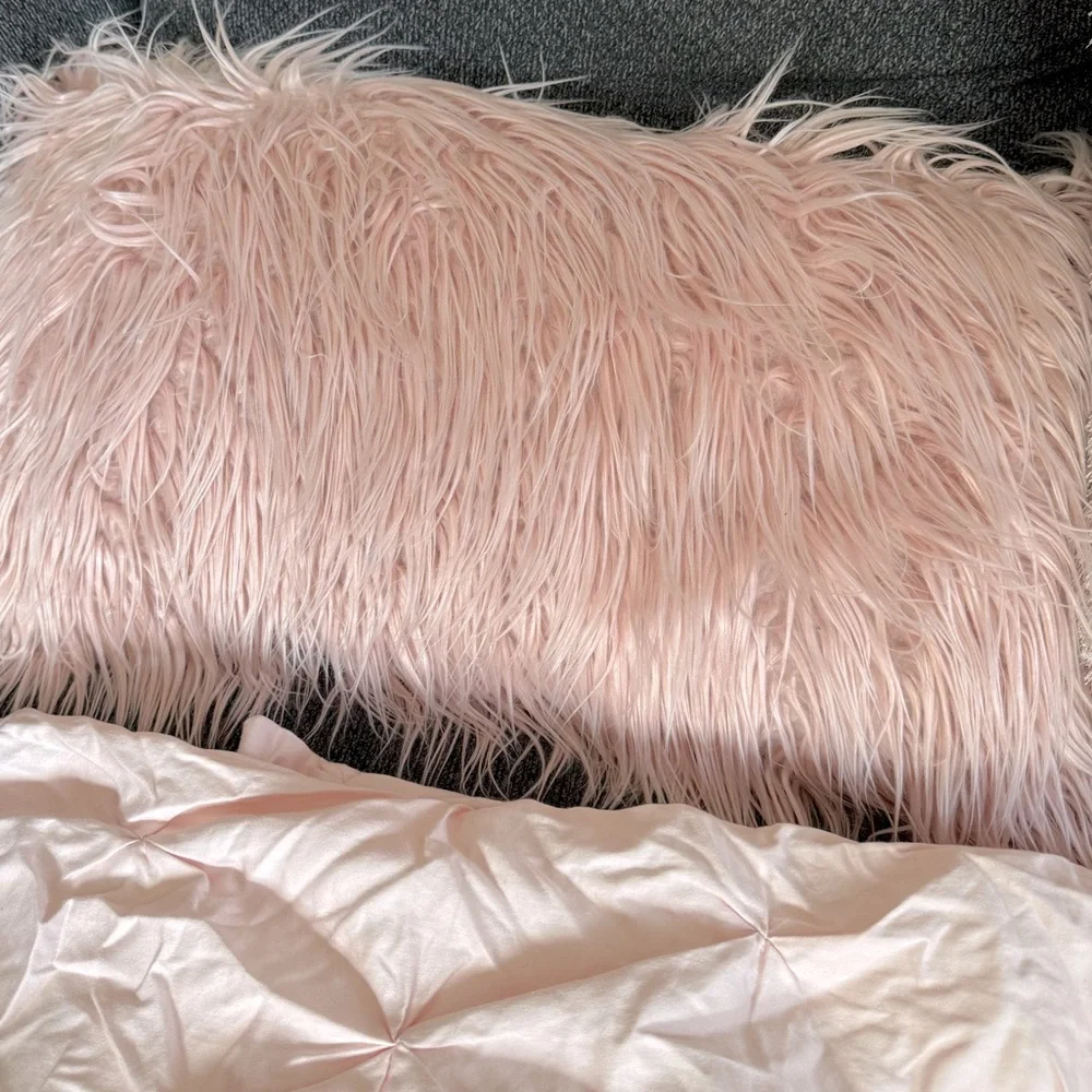 6 piece BUNDLE-Pink Textured Throw Pillow Set